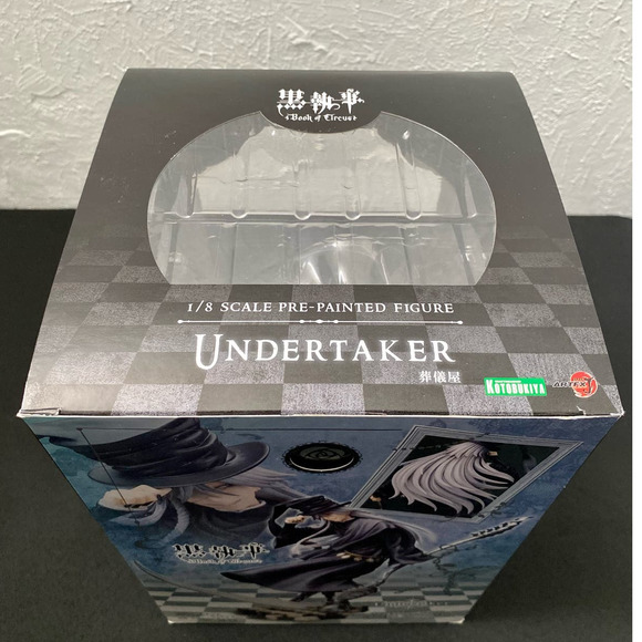Kotobukiya ARTFX J Black Butler Book of Circus Undertaker Figure & Box - Picture 10 of 11